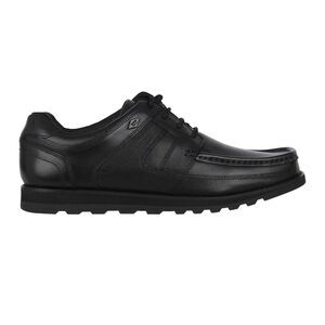 Lee Cooper Mens Harrow Leather Casual Shoes / Black